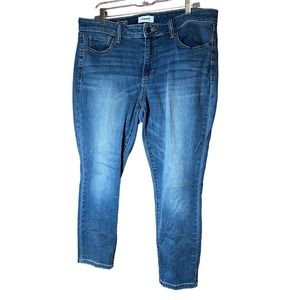 Womens 16 Sonoma Ankle Skinny Medium Wash Denim Jeans EUC